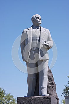 Monument Lenin on an area