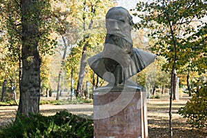 Monument of Leo Tolstoy in Budapest