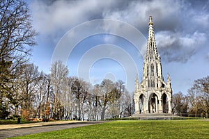 The monument Leopold I in Laeken park photo