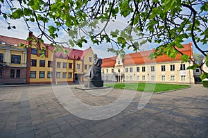 Monument of Lithuanian poet Maironis photo