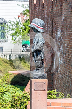 Monument of the Little Insurrectionist for commemoration child soldiers of the Warsaw Uprising.