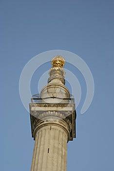 The Monument in London, England, Europe