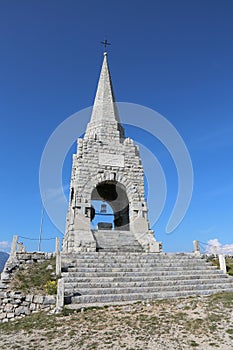 monument memorial to fallen soldiers at war in Italy called OSS