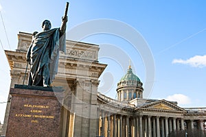 monument of Mikhail Kutuzov near Kazan Cathedral
