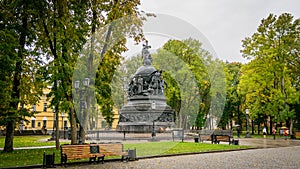 The Monument `Millennium Of Russia`, Novgorod Kremlin, Russia