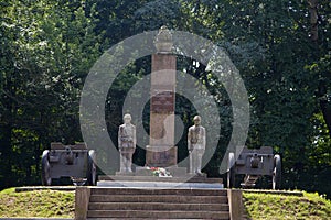 Monument in Modlin in Poland, Europe