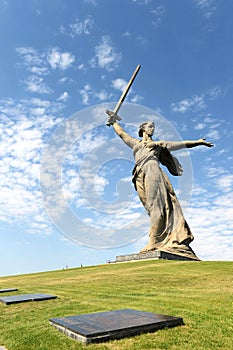 The monument the Motherland calls in Volgograd