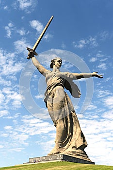 The monument the Motherland calls in Volgograd.