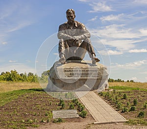 Monument on Mount Picket - sculpture Vasily Shukshin