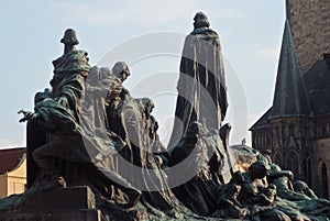 Monument on old town square, Prague, Czech Republic