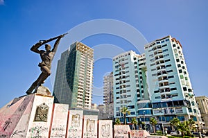 Monument of Partisan in Durres, Albania