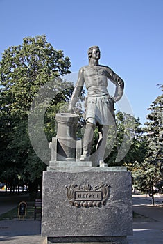 Monument of Peter the Great in Azov