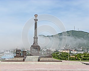 Monument at Petropavlovsk-kamchatsky city