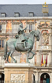 Monument of Philip III on Plaza Mayor