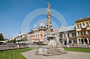 Monument plague Column in Kosice.