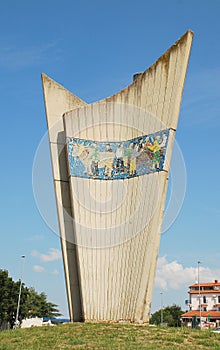 Monument in Plovanija