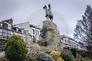 Monument in Princes Street Gardens in Edinburgh