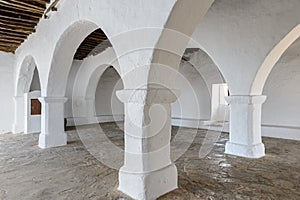 Monument `Puig de Missa`. Interior of the church photo