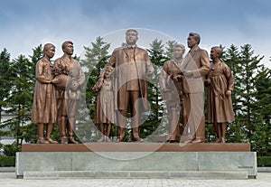 The monument at Pyongyang film studios