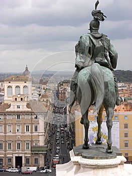 Monument rider Rome