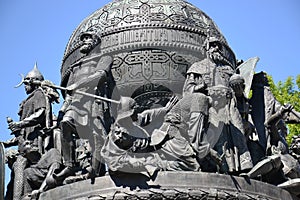Monument, Russia, baptism of Rus, ancient Russ photo
