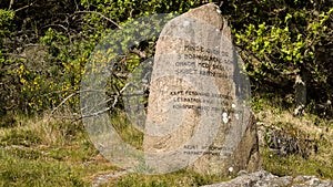 Monument for 3 sailers who died on the sailing ship Koebenhavn