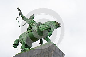 Monument of Salawat Yulaev in Ufa, Bashkortostan, Russia