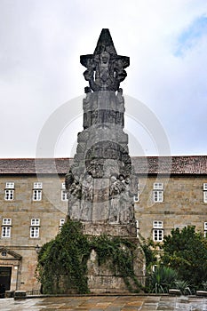 Monument in Santiago de Compostela, Spain