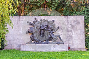 Monument Shooting of hostages, dedicated to the victims of fascism in Zagreb, Croatia