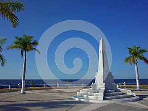 The shorefront promenade of Campeche in Mexico photo