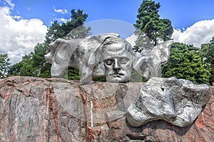 Monument for Sibelius in Helsinki.