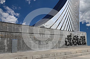 Monument of Sovjet space flight, Moscow, Russia