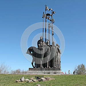 Monument St. Alexander Nevsky, Pskov, Russia