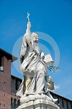 Monument of St. John of Nepomuk (1729), Sforza Cas