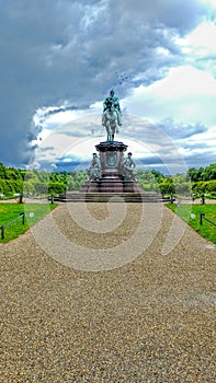 Monument storm clouds