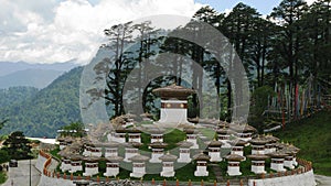 Monument with the stupas photo