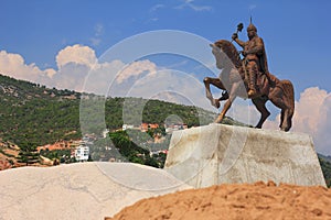 Monument sultan Ala al-Din Kay-Kubad in Alanya.Turkey. photo