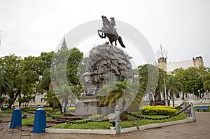 Monument at the 25th of May Square in Corrientes, Argentina photo