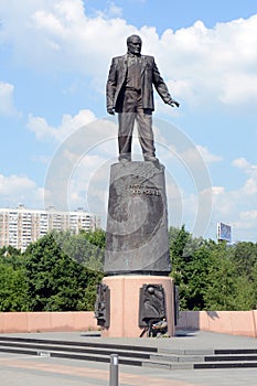 The Monument to Academician Korolev in Moscow