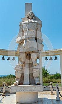 Monument to Admiral Ushakov at Cape Kaliakr in Bulgaria