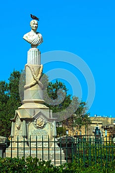 Aloisio Pisani Bust, Floriana, Malta photo