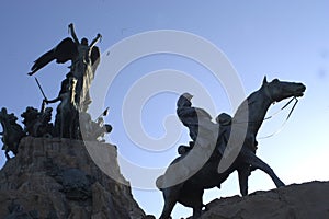 Monument to the Army of the Andes at Gloria at the General San Martin Park, inaugurated on February 12
