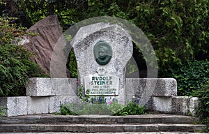 Monument to Austrian philosopher Rudolf Steiner in Vienna