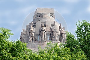 Monument to the Battle of the Nations VÃÂ¶lkerschlachtdenkmal in Leipzig Germany