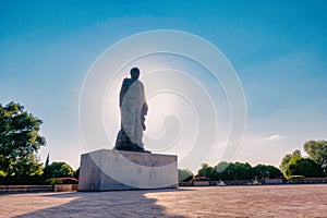 Monument to Benito Juarez in Cerro de las Campanas, Queretaro, Mexico photo