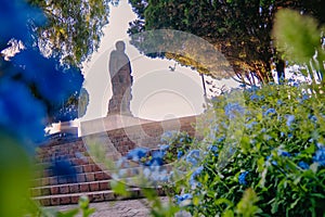 Monument to Benito Juarez in Cerro de las Campanas, Queretaro, Mexico photo