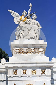 Monument to Benito Juarez in the Mexico City Alameda Central