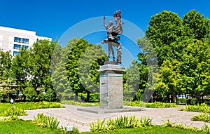 Monument to Bubusara Beyshenalieva, the first great Kyrgyz ballerina. Bishkek, Kyrgyzstan