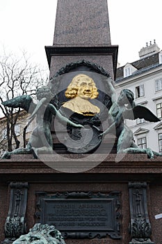 A monument to burgomaster Johann Liebenberg. photo