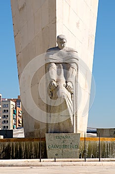 Monument to Calvo Sotelo in Madrid photo